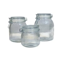 برطمان زجاج بغطاء كبس