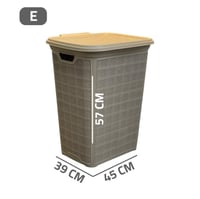 سلة غسيل بلاستيك مع غطاء