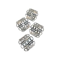 سوار مناديل فضي 4 قطع