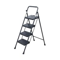 سلم ألمنيوم قابل للطي أسود