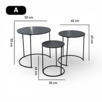 طاولات خدمة خشب مدور