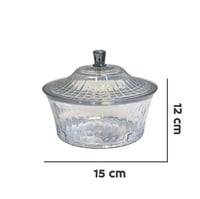 تمرية اكرلك شفاف بغطاء