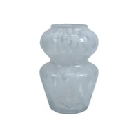 فازة زجاج (أبيض/أسود)