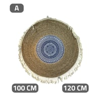 سجادة خوص دائرية