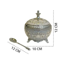 سكرية شكل رخامي دائري ستانلس ستيل