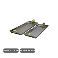 طوفريات تقديم ستيل مقابض تصميم حجر ذهبي فضي