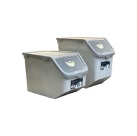 حافظة حبوب بلاستيك لون أبيض