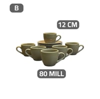 طقم أكواب سيراميك 6 أشخاص