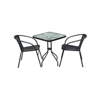 جلسة كرسيين وطاوله اسود