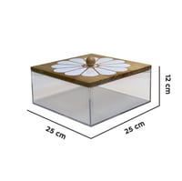 عبلة اكريلك بغطاء خشب