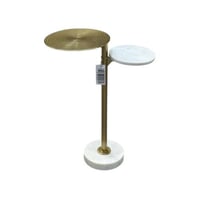 طاوله المنيوم ورخام هندي سطحين