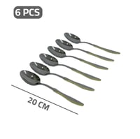 ملاعق ستيل مع ذهبي