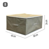 صندوق قماشي للتخزين بغطاء