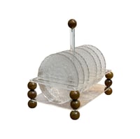 ستاند اكريلك مع صحون زجاج