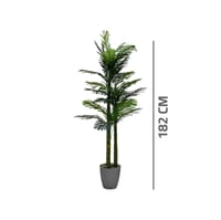 شجر نخل اخضر صناعي مركن بلاستيك