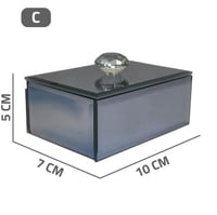 علبة مجوهرات زجاج