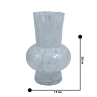 فازة زجاج (أبيض/أسود) كلاسيكي