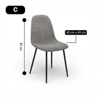 كرسي قماش كتان