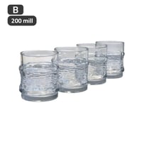 أكواب زجاج 4 قطع 200 ملل