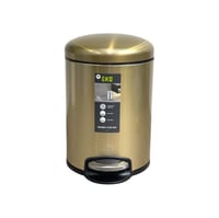 سلة مهملات ايكو ستيل ذهبي