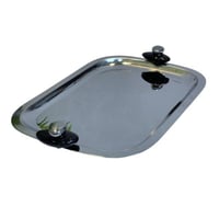 صواني مستطيله تقديم مسكة فضي