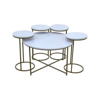 طقم طاولات قهوة دائرية