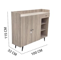 دولاب أحذية مع رفوف ودرج