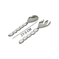 طقم ملعقة وشوكة ستيل المونيوم