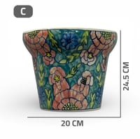 فازة خزف أخضر