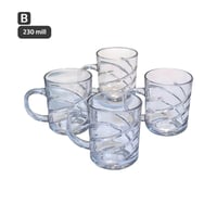 طقم بيالات زجاج 4 قطع