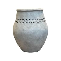 مركن زرع سيراميك نقشة خط متعرج