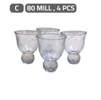 فناجين قهوة بقاعدة كريستال