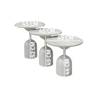 طقم طاولات قاعدة حديد