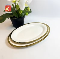 صحن سيراميك مذهب