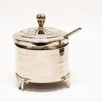 سكرية ستانلس ستيل مع ملعقة