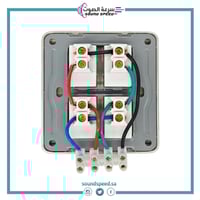 مفتاح كهربائي مزدوج مع إضاءة Dual Seitch NA-DSA