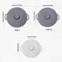 غطاء سيليكون حراري 3 قطع متانة عالية بأحجام مختلفة