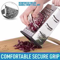 مبشرة يدوية خضار وأجبان ستانلس ستيل 4 انواع شفرات