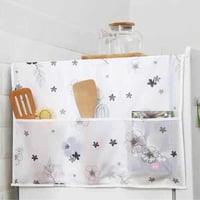 غطاء ثلاجة بلاستيك بجيوب تخزين جانبية لحماية الثلا...