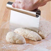 قطاعة عجين ستيل يدوية مقاومة للصدأ بمقبض مريح لتقط...