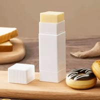 حامل موزع زبدة بلاستيك بغطاء لتسهيل دهن المأكولات...