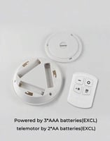 اضاءة بالبطارية ليد 3 حبات لاصقة مع ريموت مفيدة في...