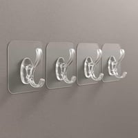 خطافات تعليق لاصقة 4 قطع للملابس مناسبة للأسطح الم...