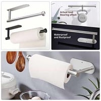 حامل مناديل رول كبير الومنيوم كروم مقاوم للصدأ لتن...