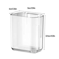 منظم فرش اسنان جداري اكريليك شفاف مقاوم للماء لتخز...