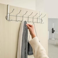 علاقة ملابس على الباب ستيل ( قطعتين ) مقاومة للصدأ...