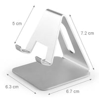 ستاند جوال مكتبي ستيل فضي مقاوم للصدأ لجميع أنواع...