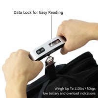 ميزان شنط السفر حتى 50 كيلوغرام مزود بشاشة رقمية ل...