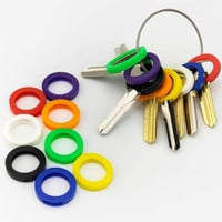 اغطية مفاتيح سيليكون 10 قطع ملونة للتمييز بين المف...