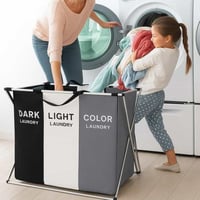 سلات غسيل الملابس المقسمة 1 قطعه قابلة للطي تأتي ب...